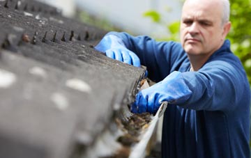 cleaning and inspecting Cathays Park roofs